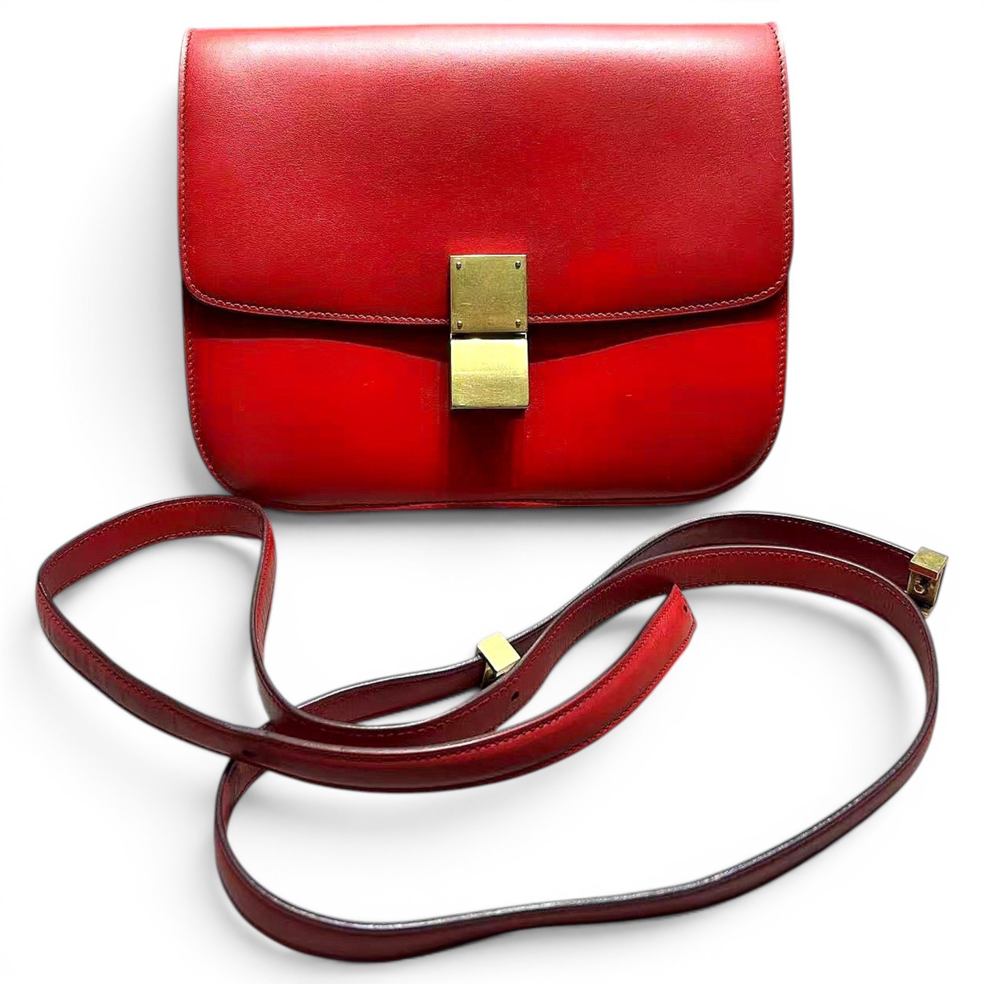 Classic leather crossbody bag