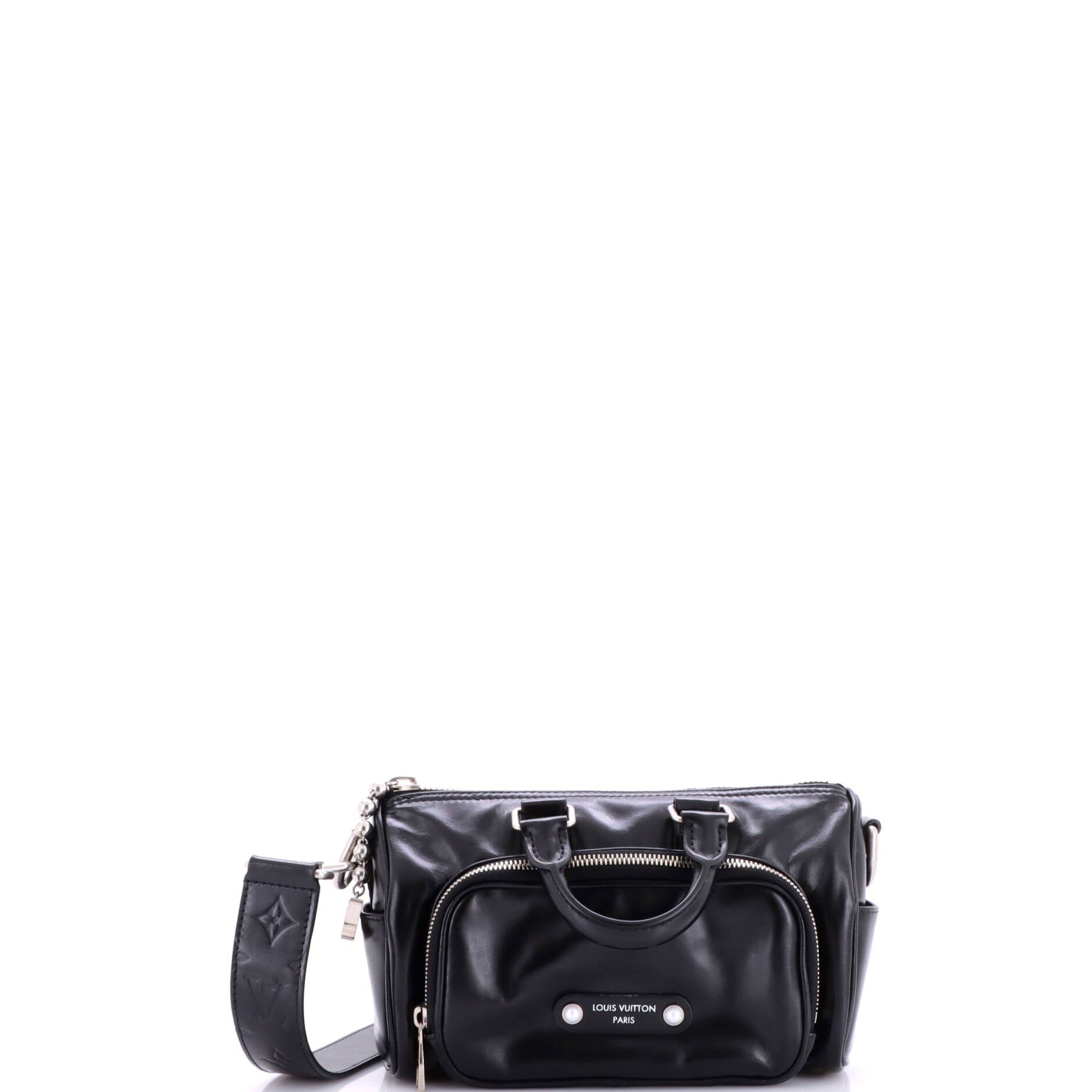 Keepall Cargo Bandouliere Bag Calfskin with Monogram Leather 25