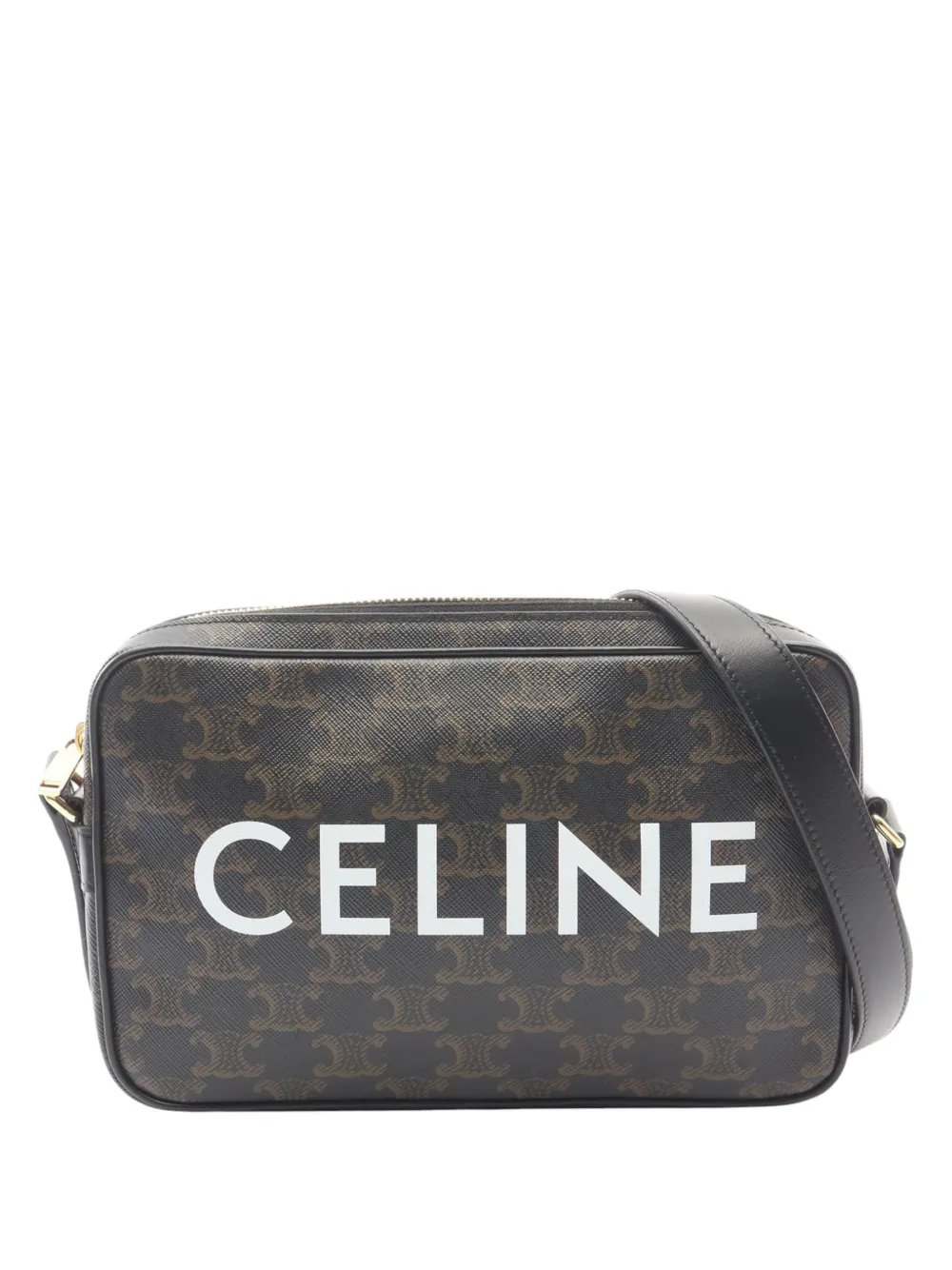 2000-2026 Medium Triomphe Coated Canvas Logo crossbody bag