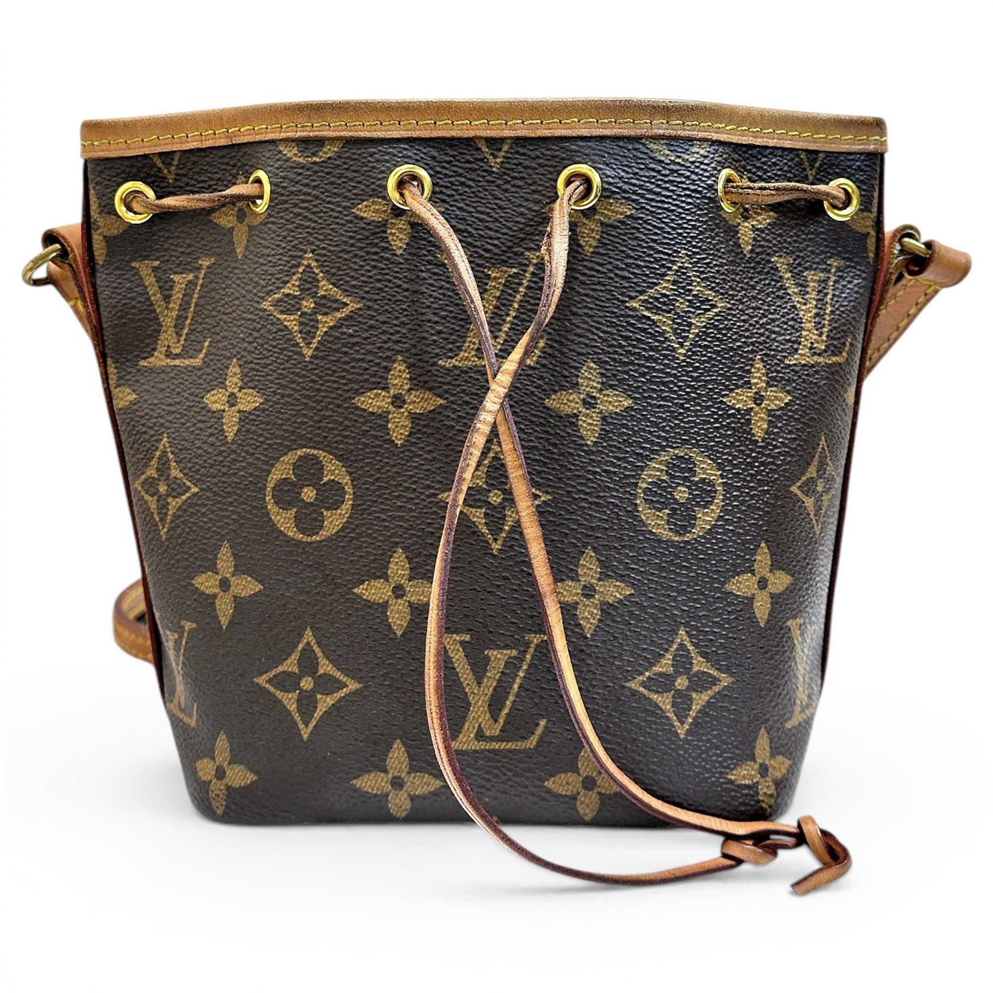 Nano Noé leather handbag