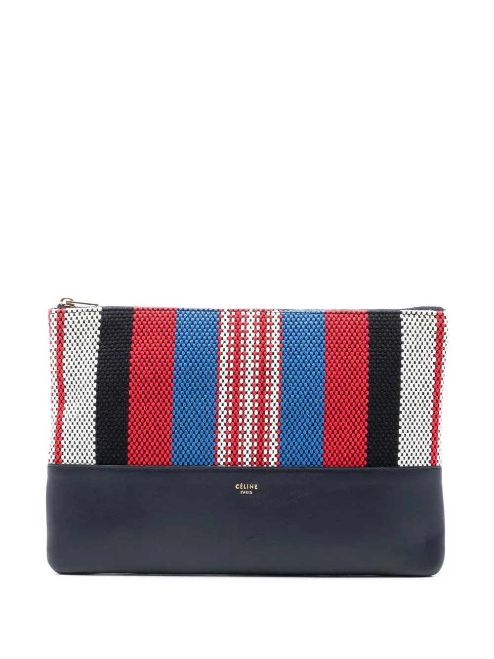 2015 Canvas Striped Solo Pouch clutch bag