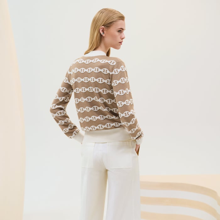 Marron Alezan "Chaine d'Ancre" Long-sleeve Sweater