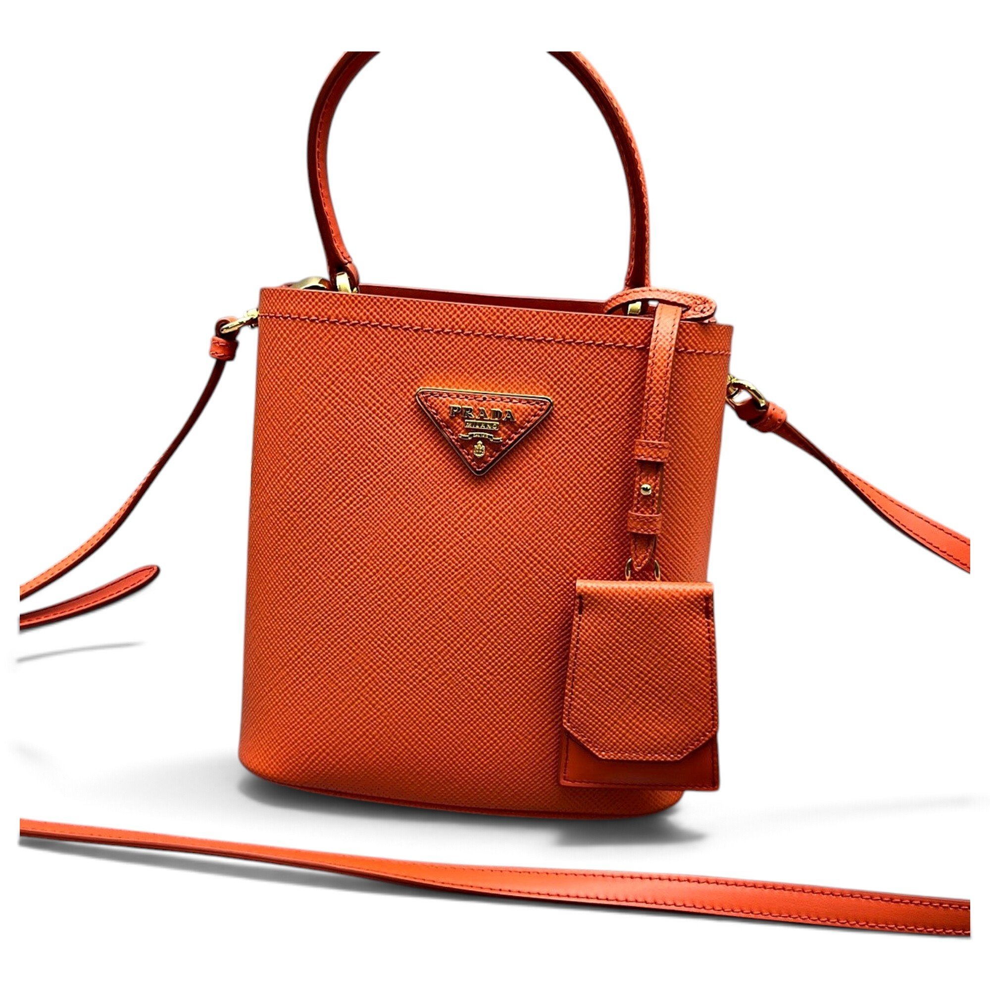 Panier leather handbag