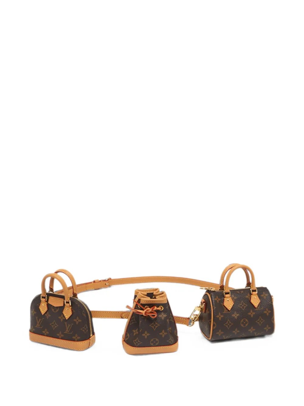 mini Trio Icones Monogram canvas cross body bag