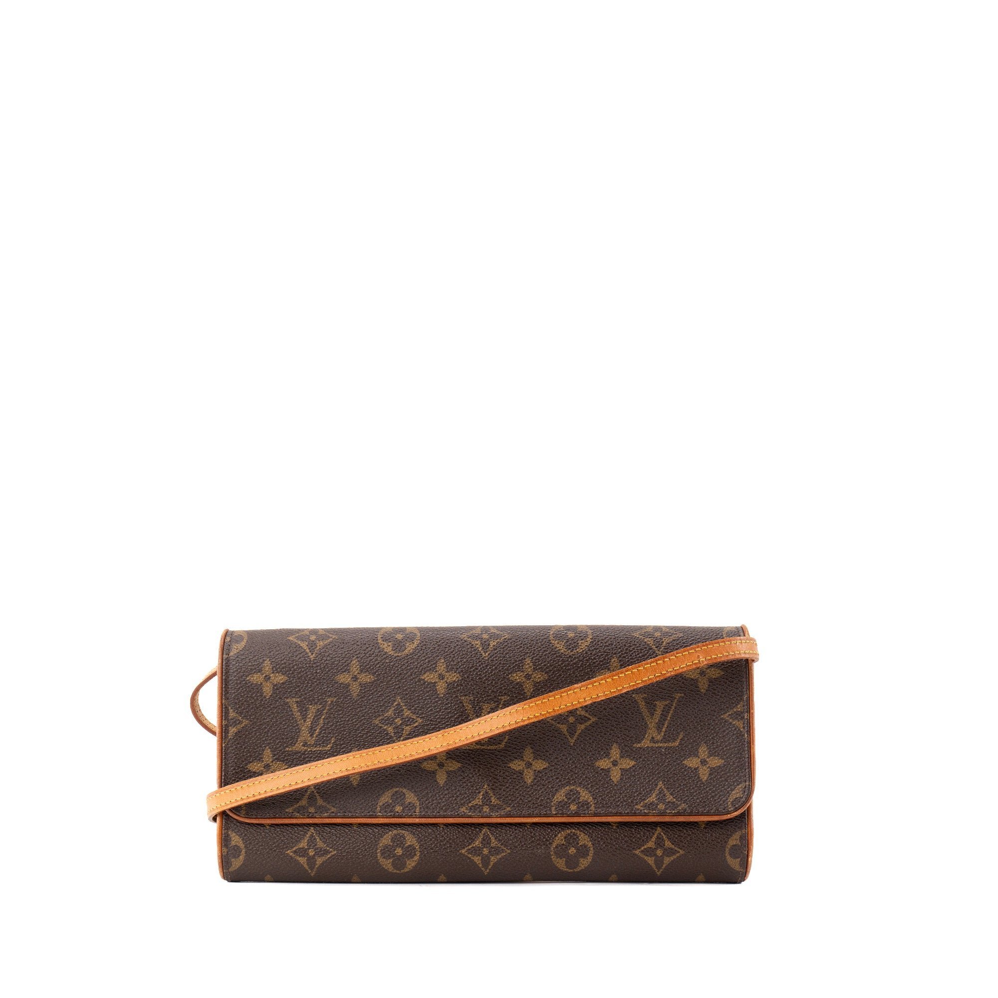 Twin leather crossbody bag