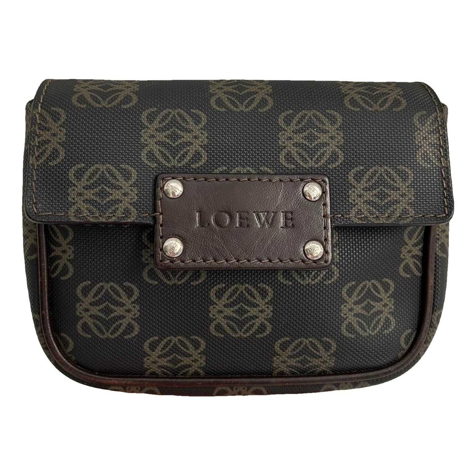 Leather clutch bag