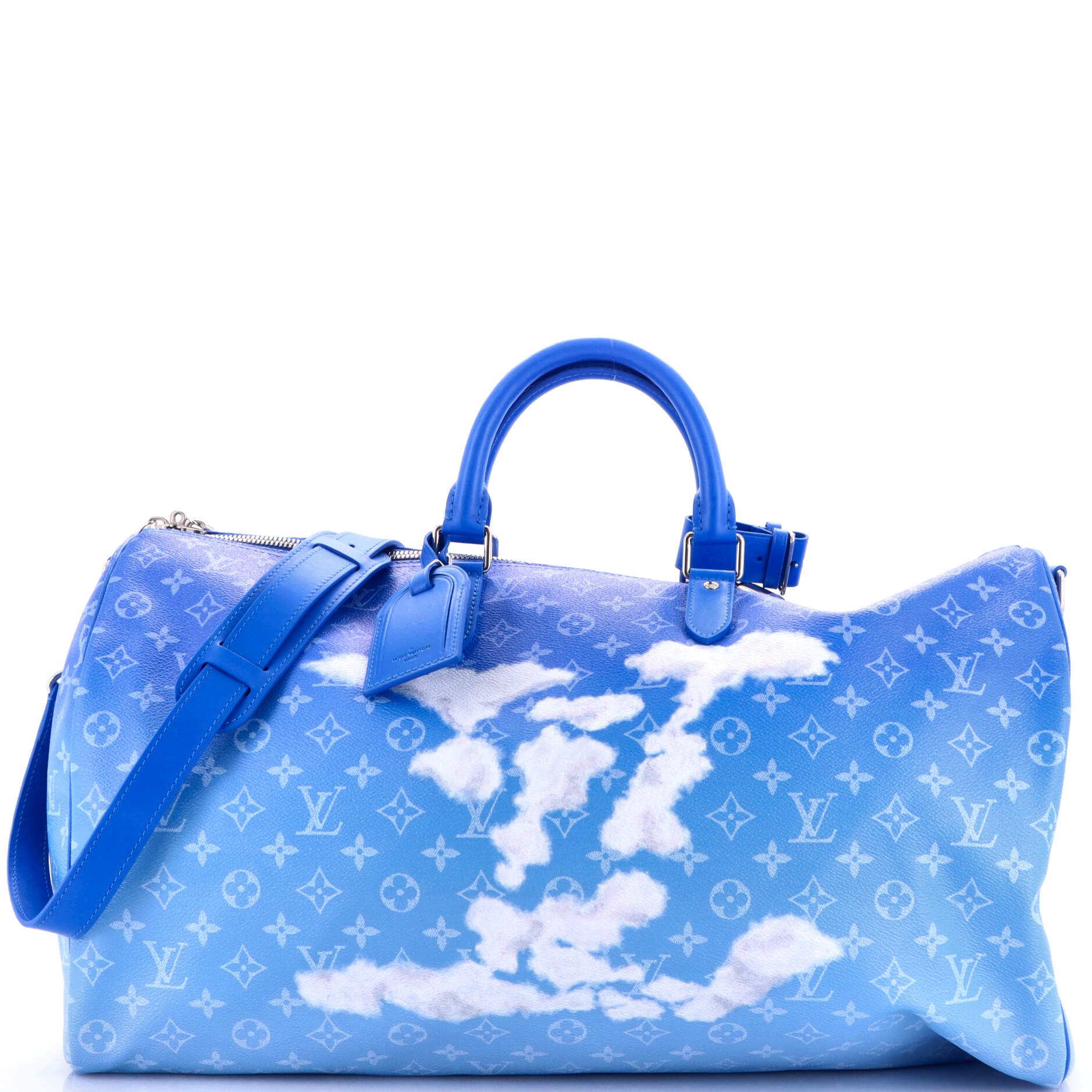 Louis Vuitton Keepall Bandouliere Bag Limited Edition Monogram Clouds 50