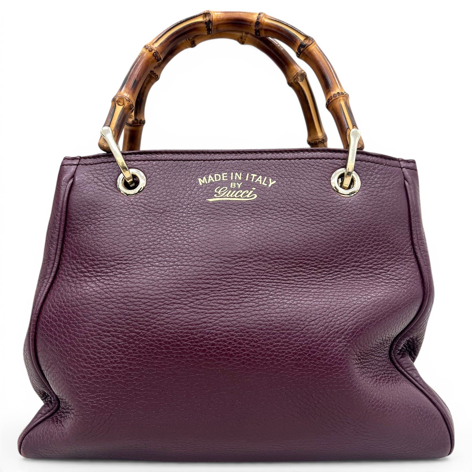 Bamboo leather handbag