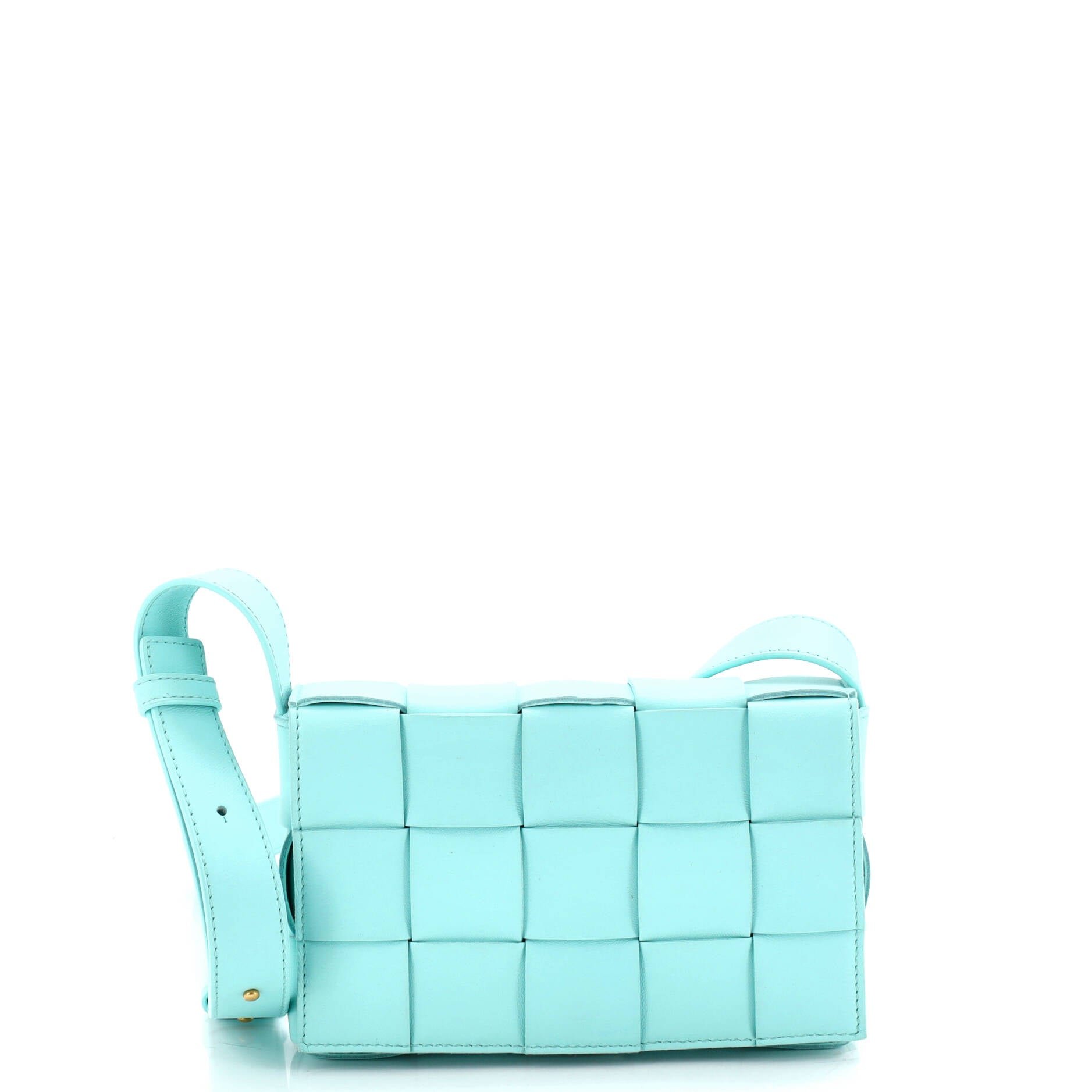 Bottega Veneta Cassette Crossbody Bag Maxi Intrecciato Leather Small