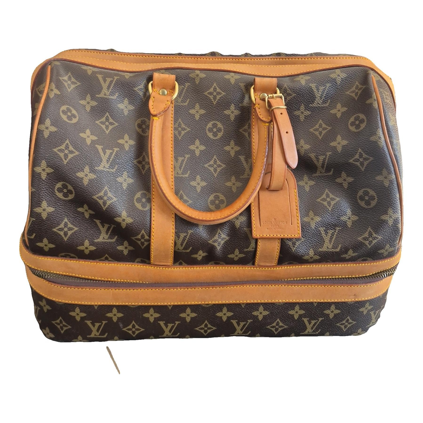 Leather travel bag
