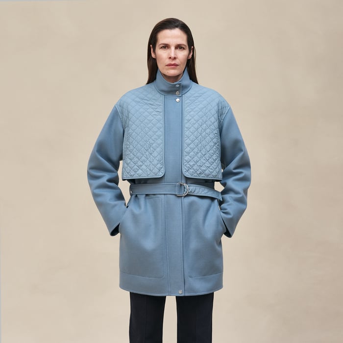 Bleu Adriatique "Chaine d'Ancre" Coat
