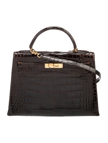 Hermes Caiman Crocodile Kelly Sellier I 32