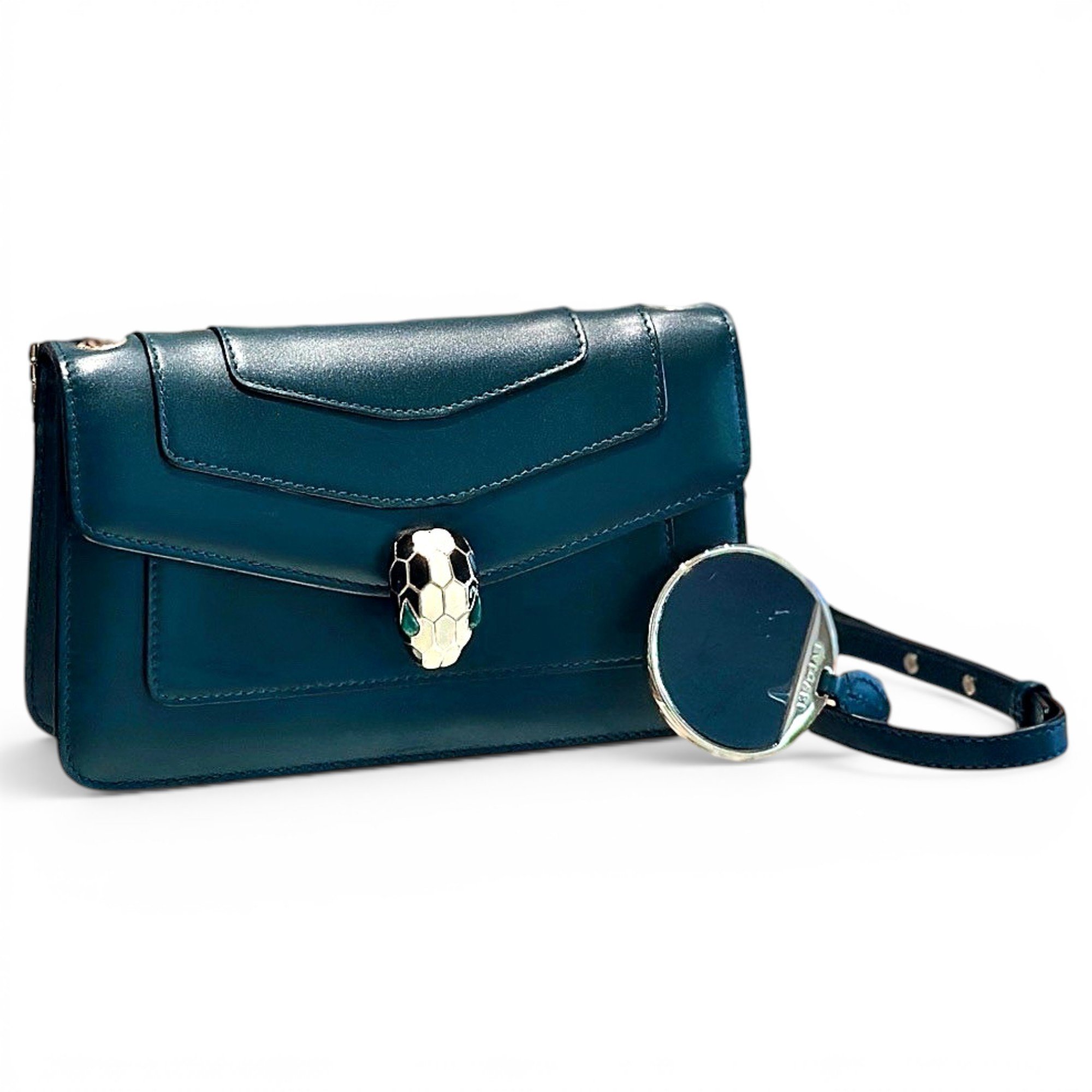 Serpenti leather handbag