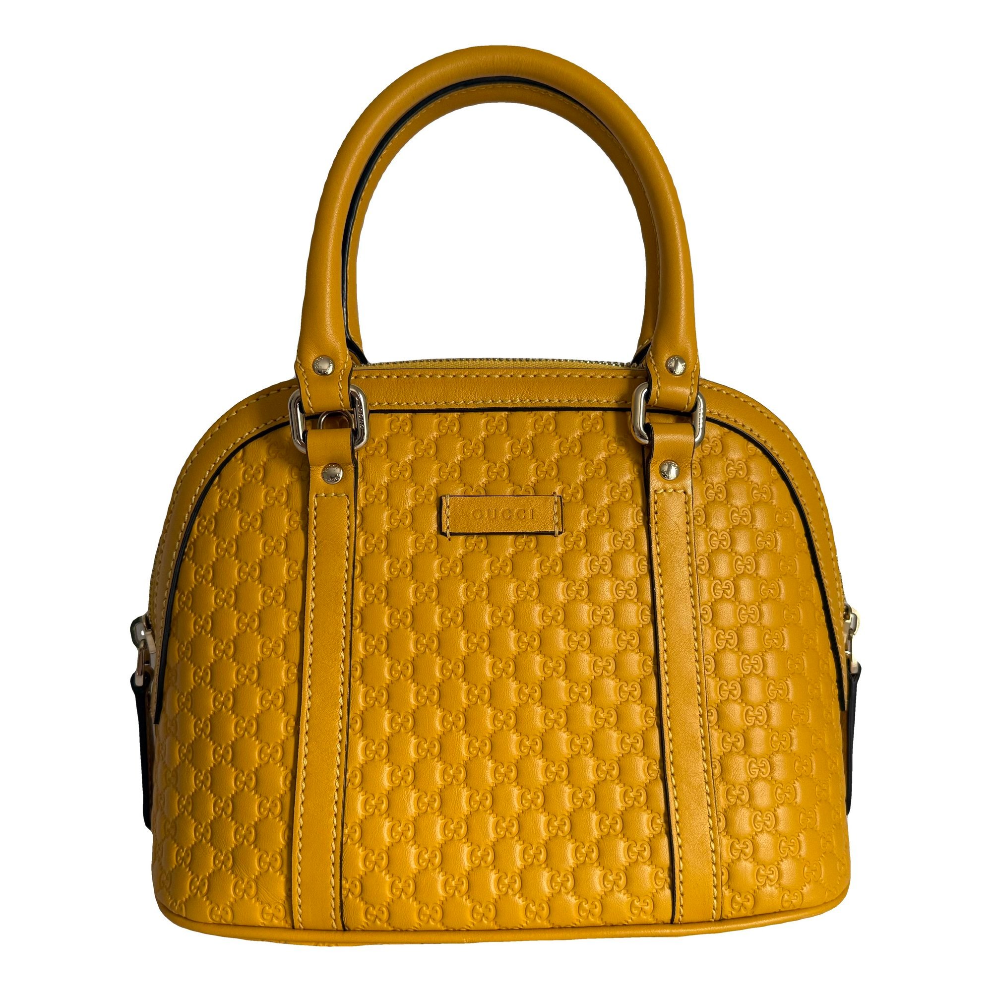 Dôme leather handbag