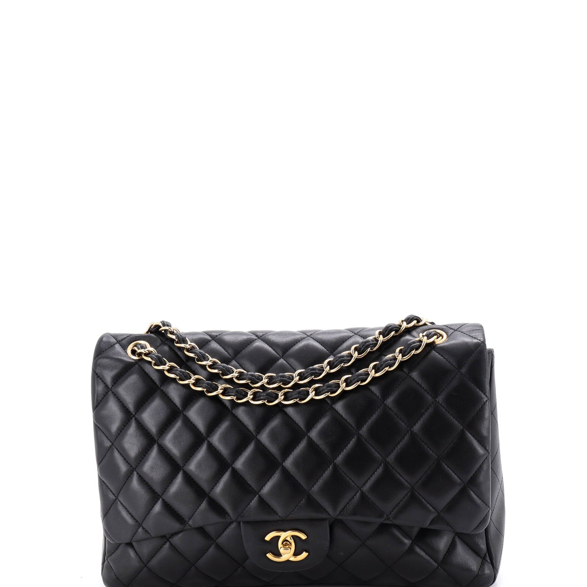 Classic Single Flap Bag Quilted Lambskin Maxi