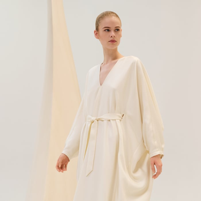 Blanc Sel Caftan Dress