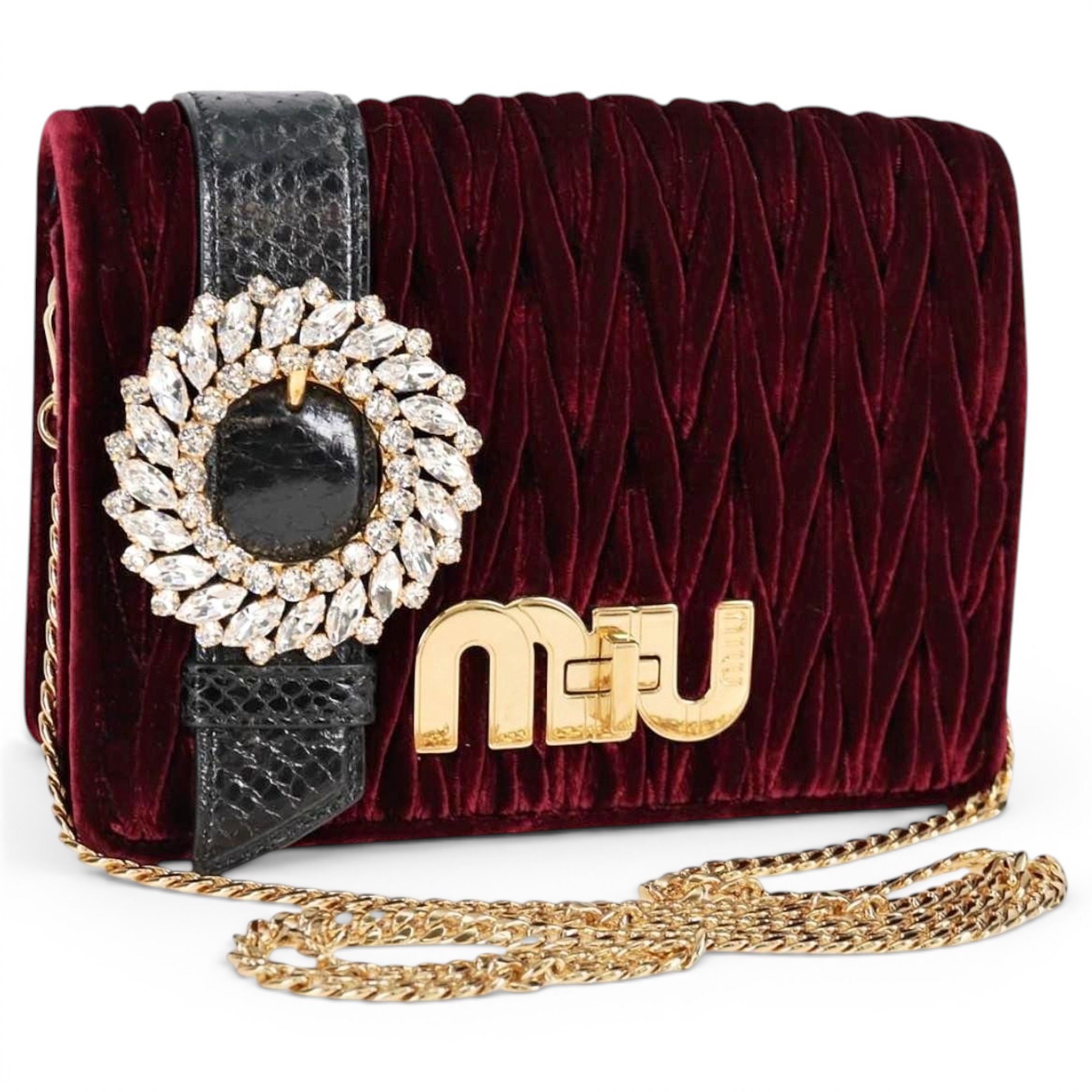 Velvet handbag