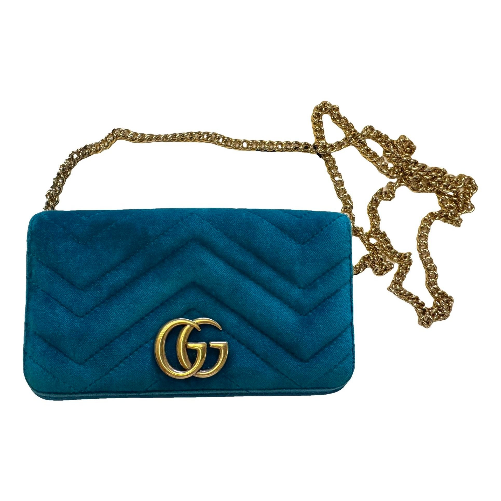 Marmont velvet clutch bag