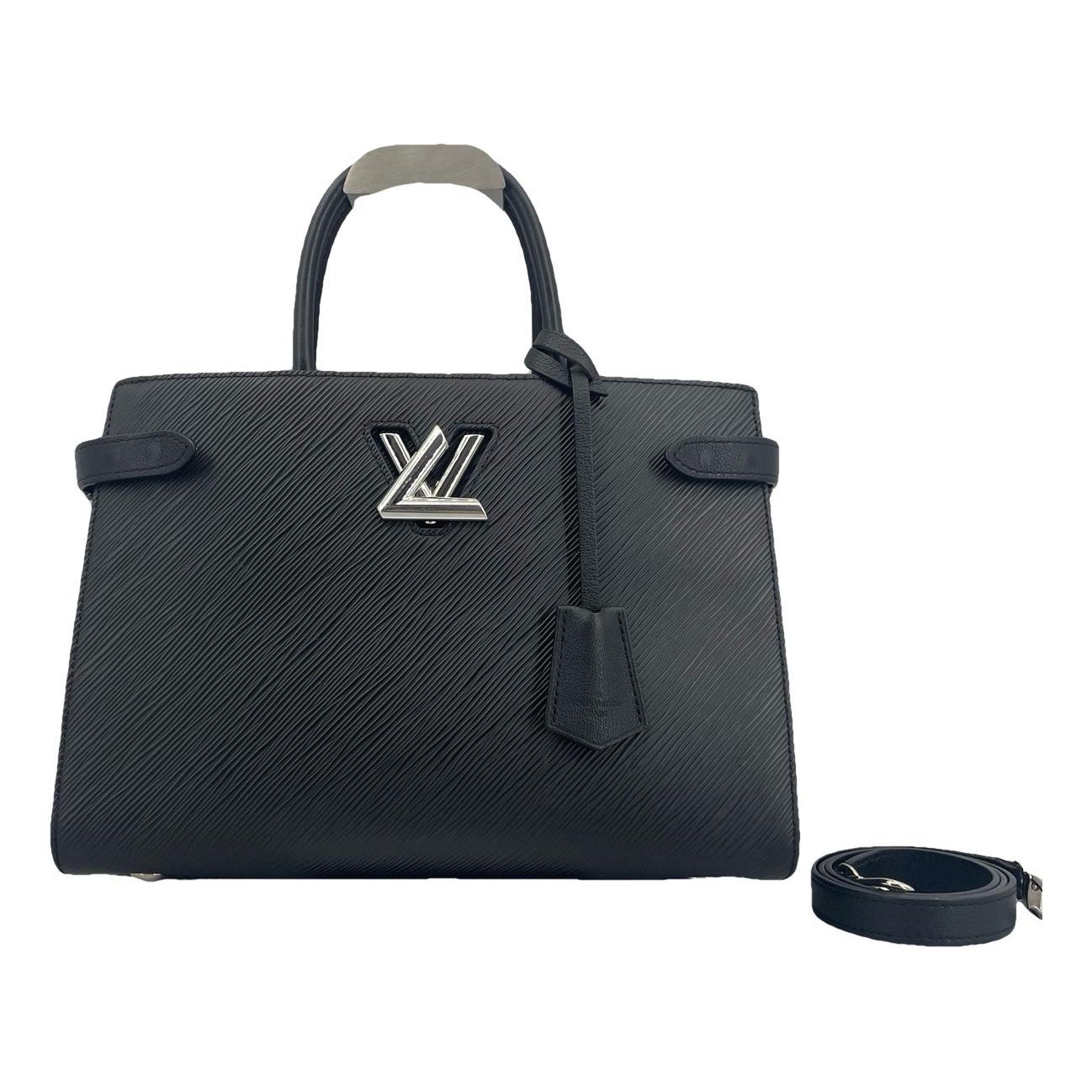 Twist leather handbag