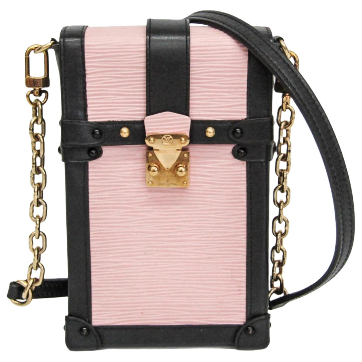 Pochette Trunk leather clutch bag