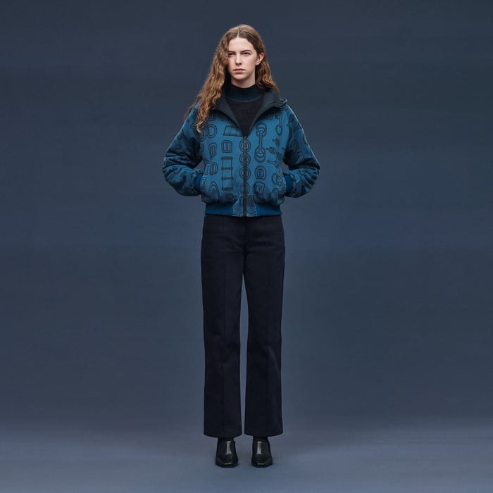 Bleu Canard "Cahier Du Colporteur" Reversible Jacket