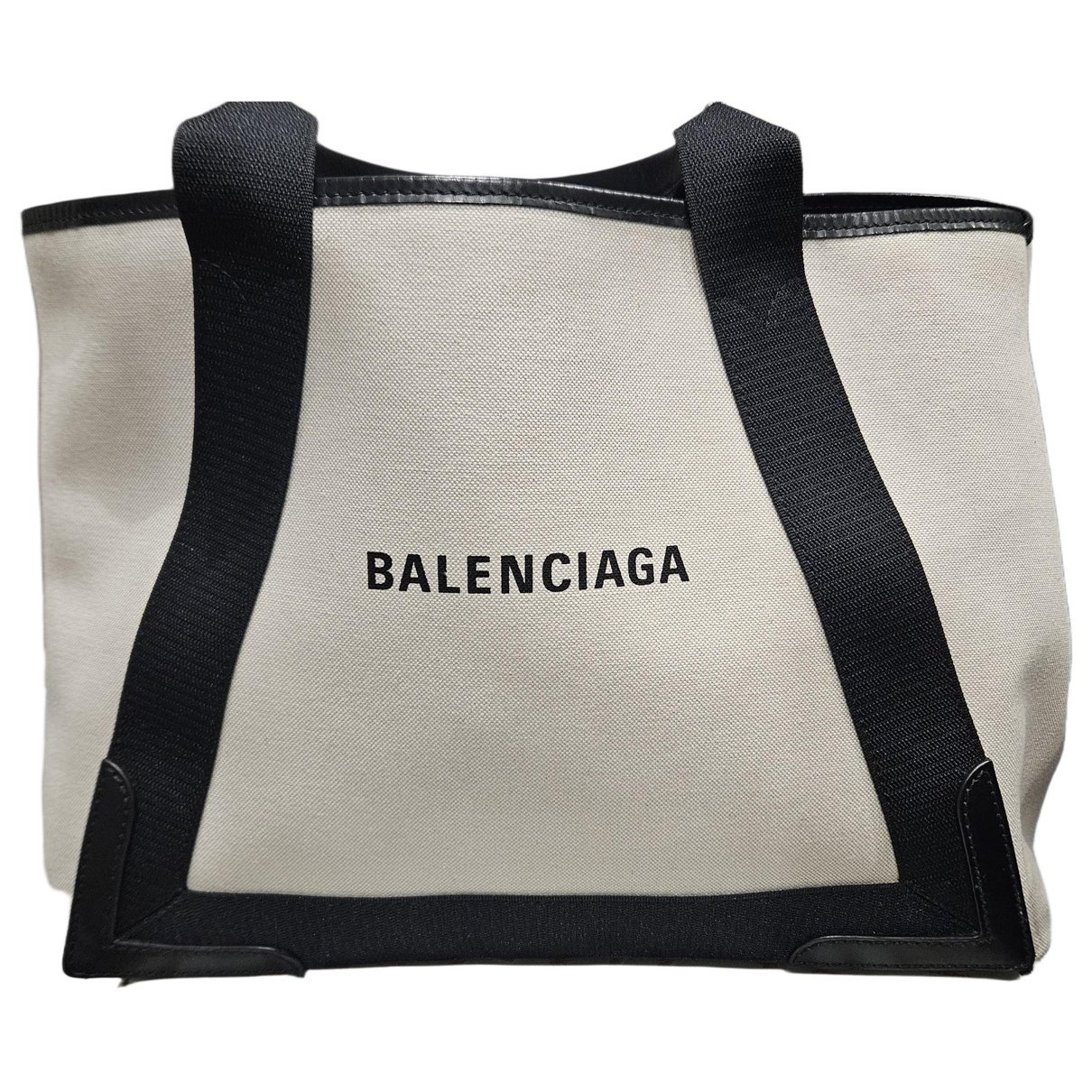 Navy cabas cloth tote