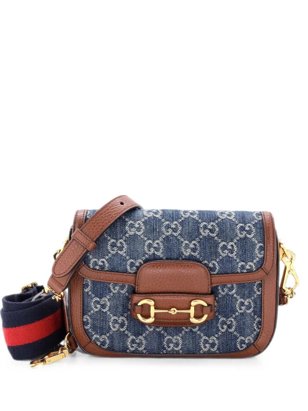 Horsebit 1955 GG Denim Mini shoulder bag