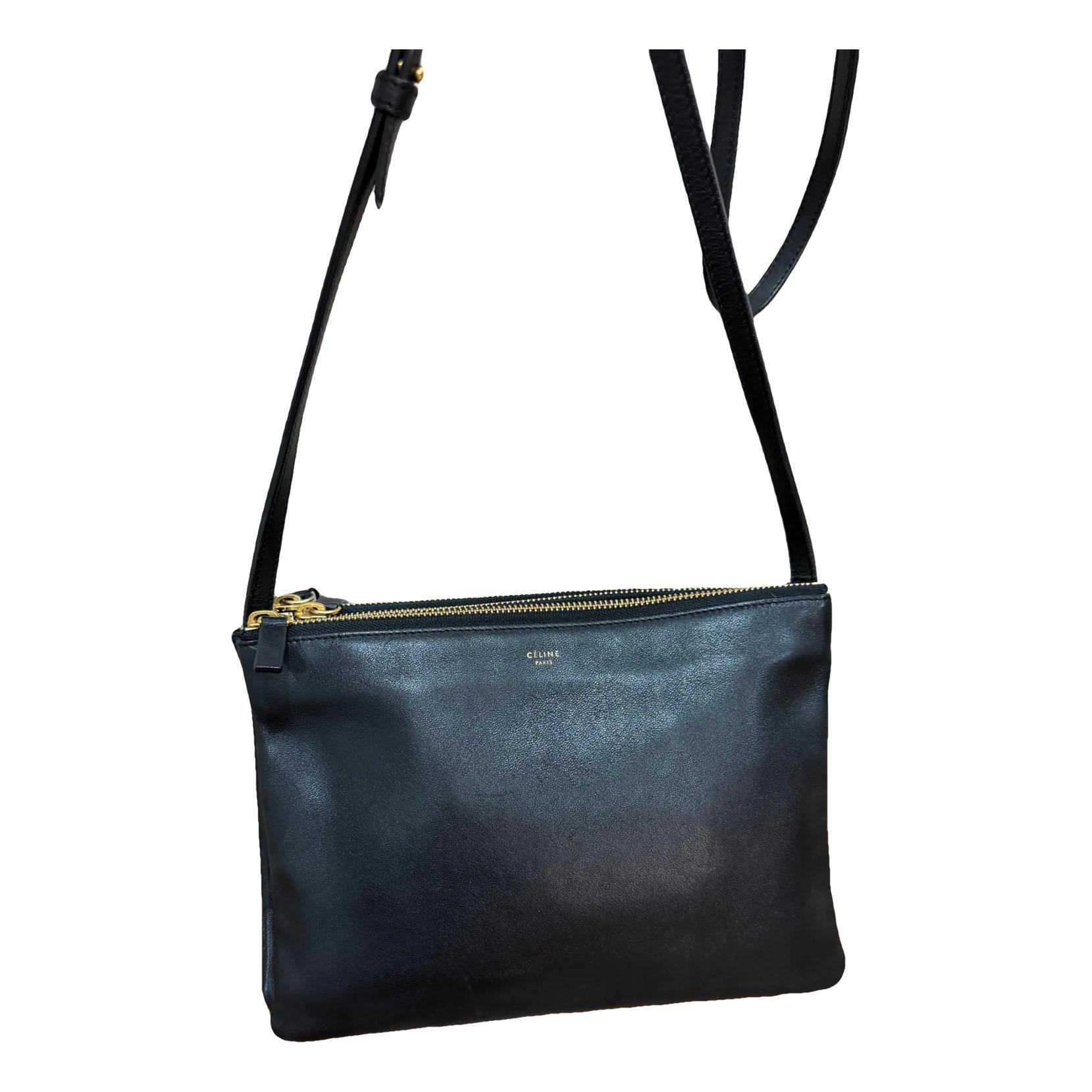 Trio leather crossbody bag