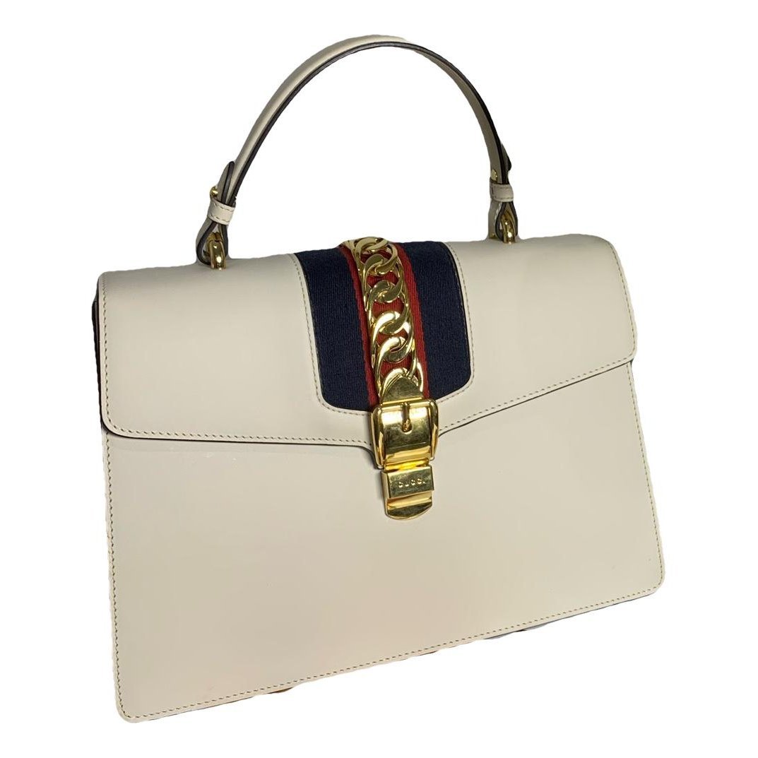 Sylvie Top Handle leather handbag