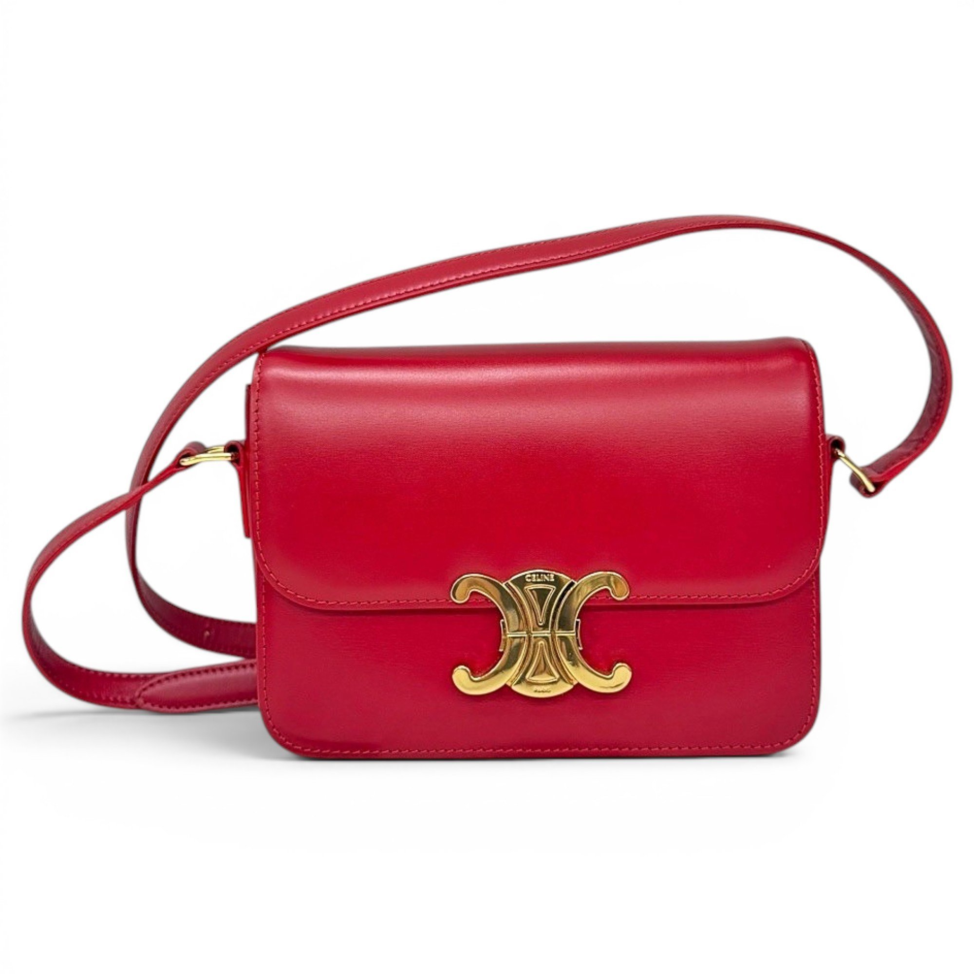 Triomphe leather handbag