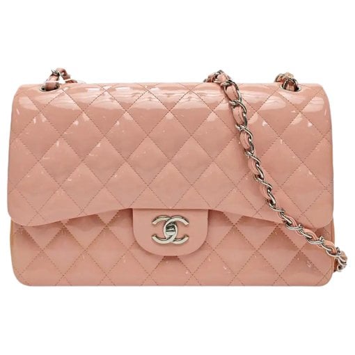 Patent leather handbag