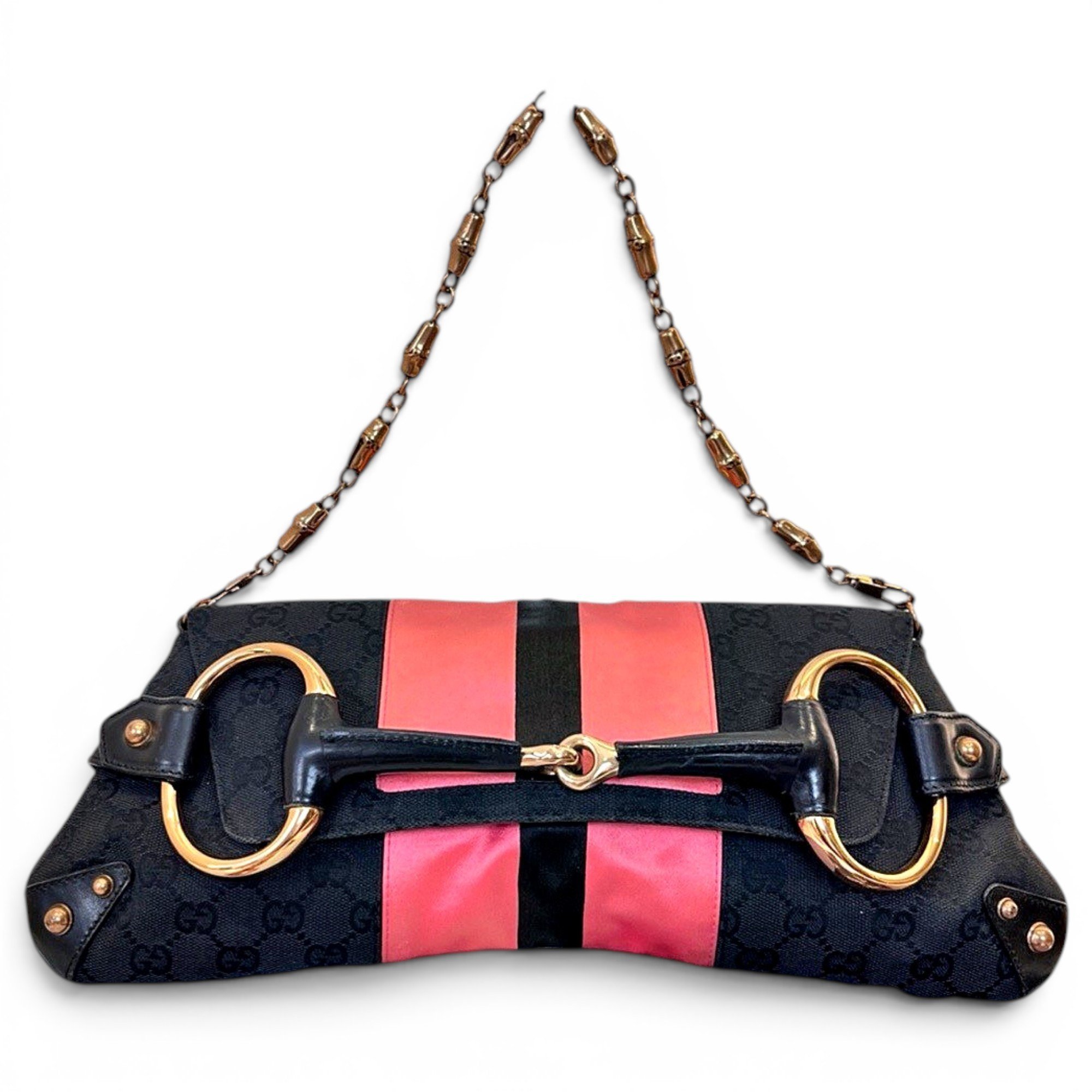 Gucci Horsebit Chain cloth handbag