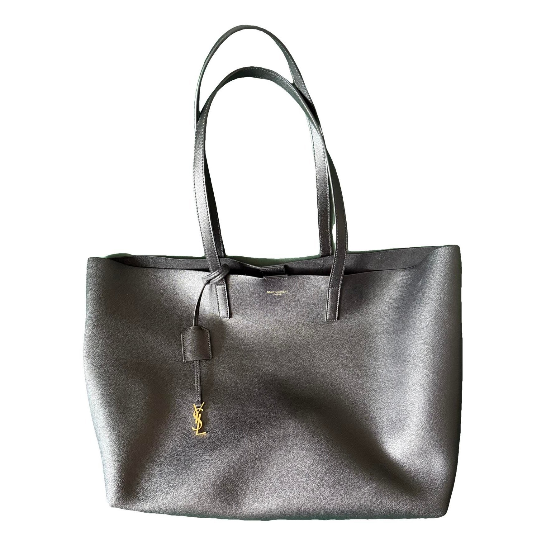 Shopping leather handbag