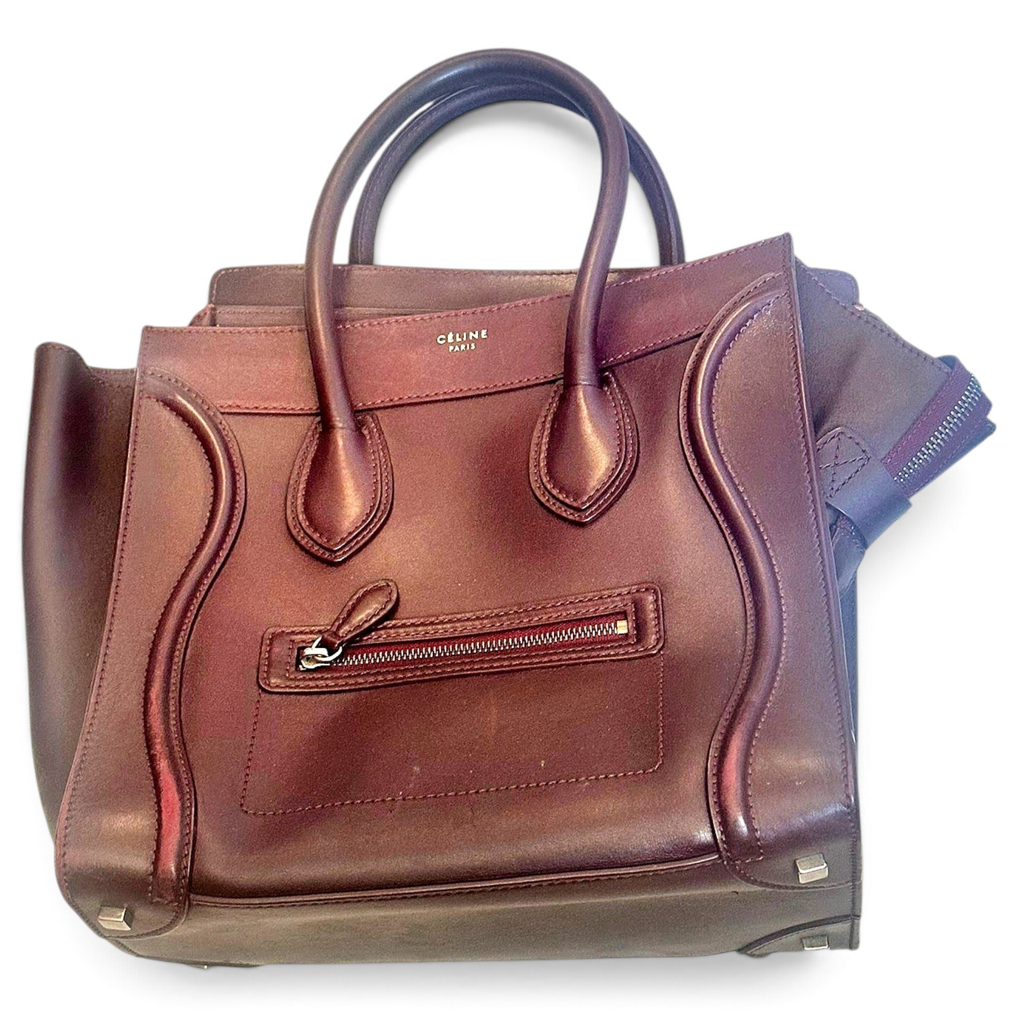 Luggage leather handbag