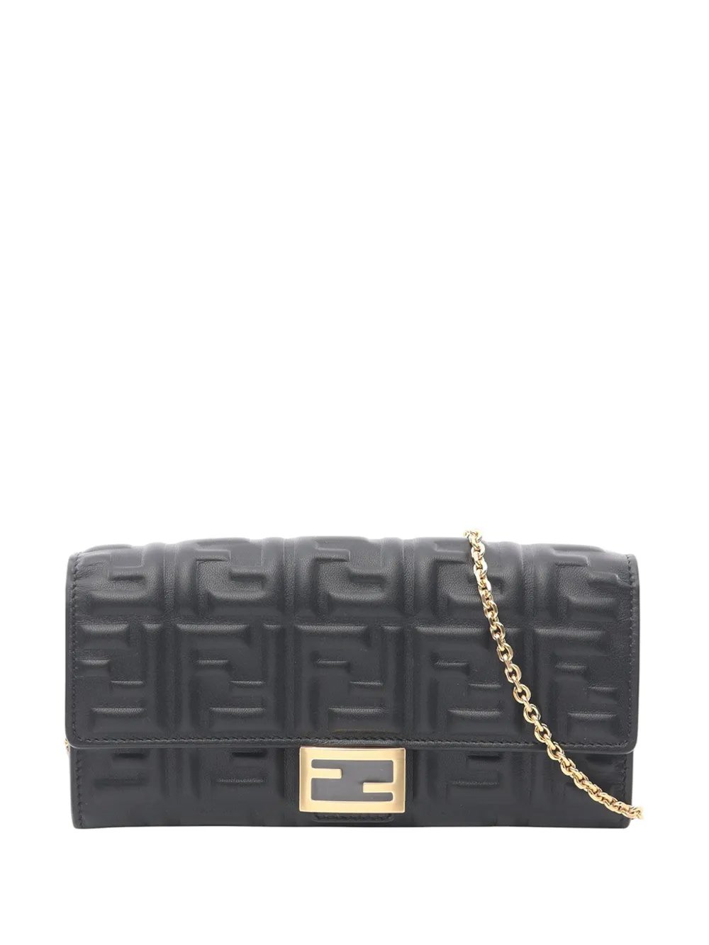 2010-2026 FF Embossed Wallet on Chain crossbody bag