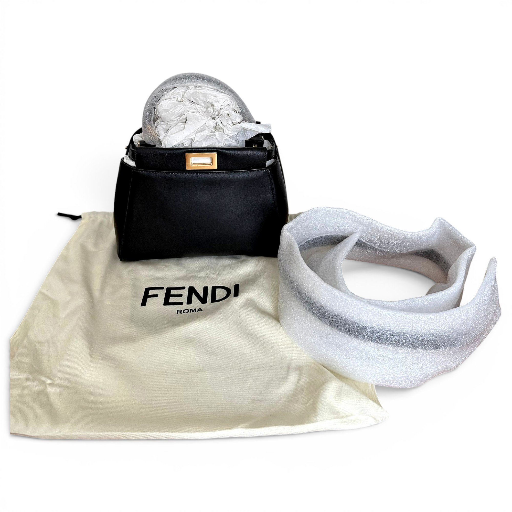 Peekaboo leather handbag