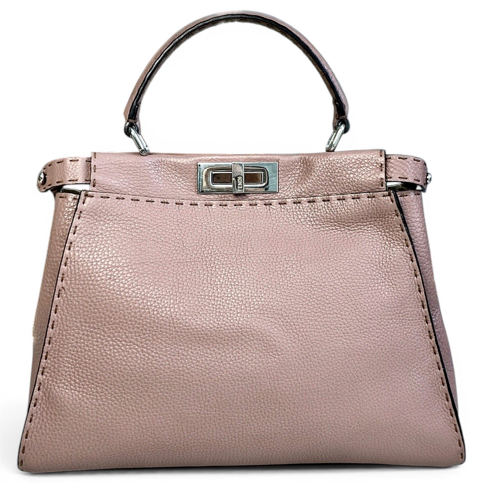Fendi Peekaboo leather handbag