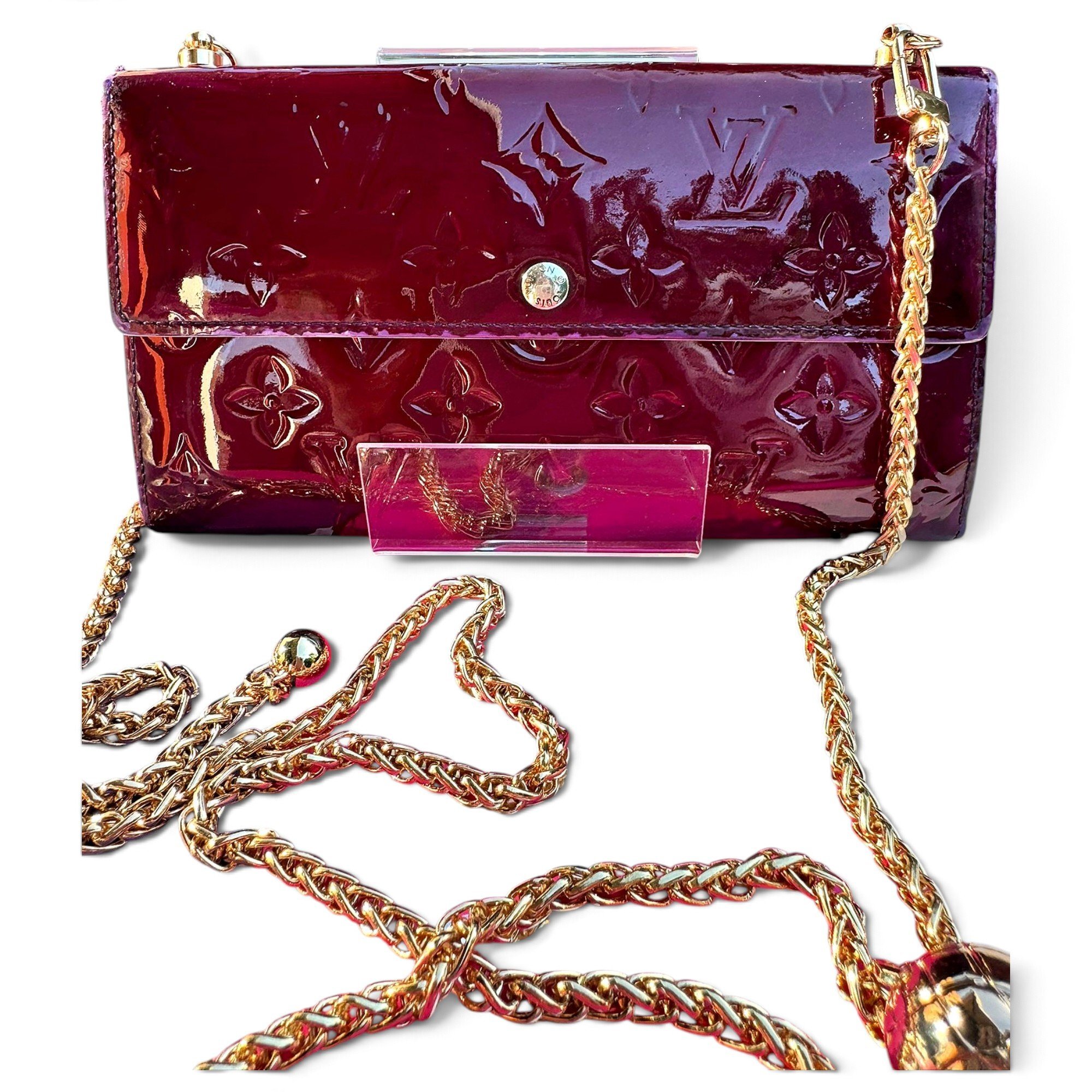 Patent leather crossbody bag