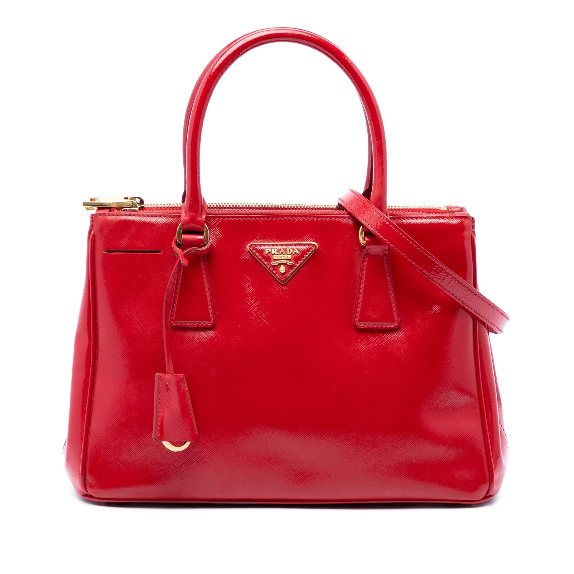 Double leather satchel