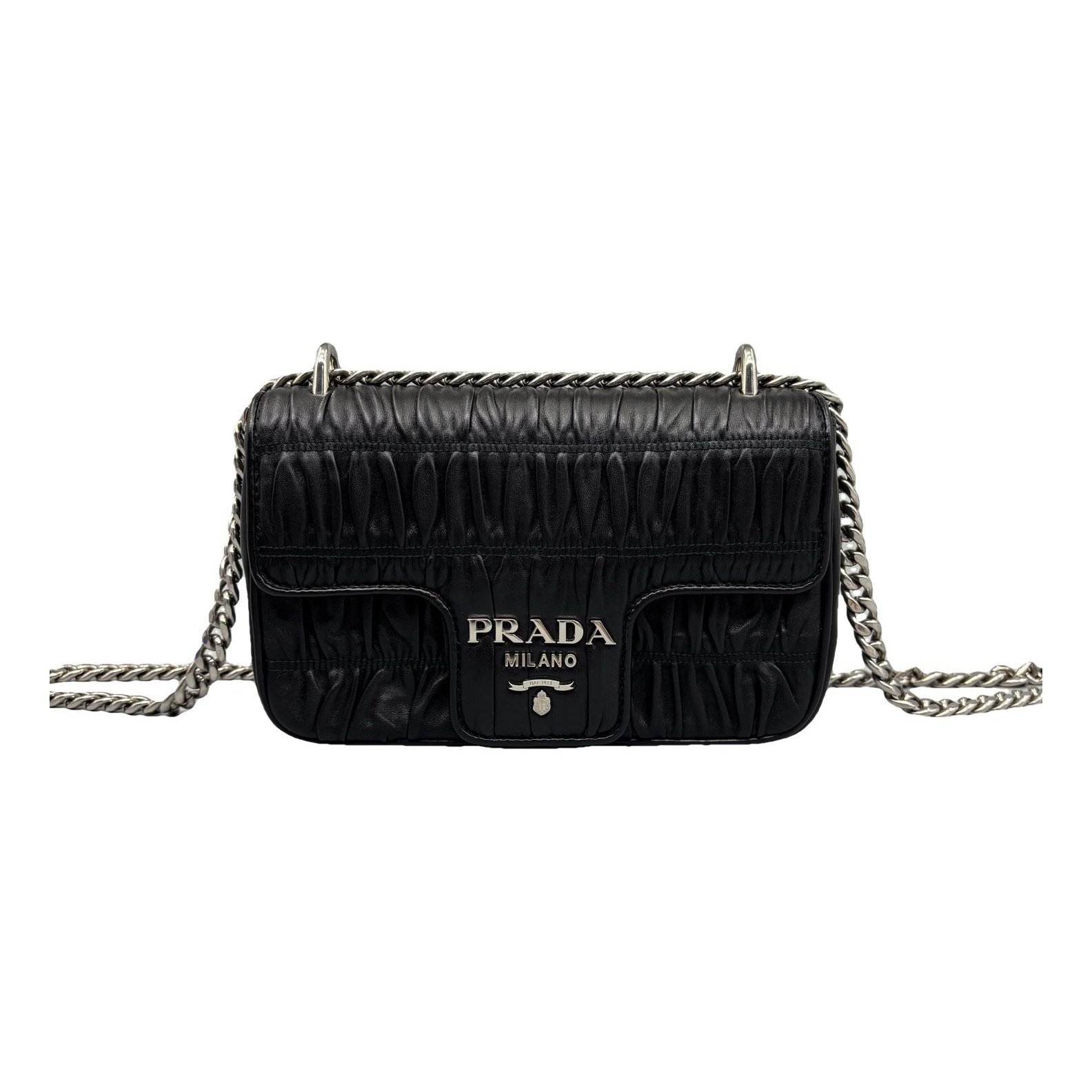 Diagramme leather handbag