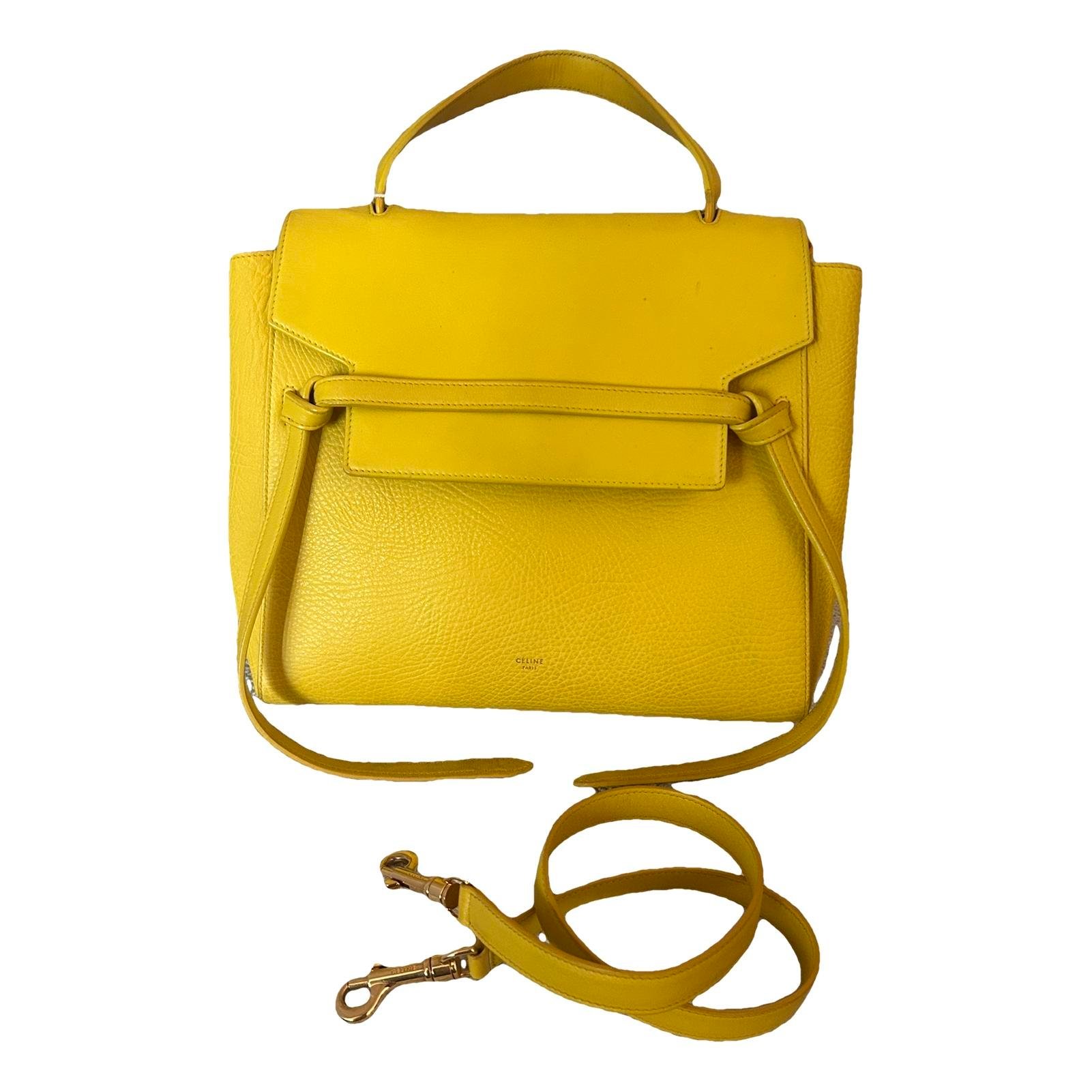 Belt leather handbag
