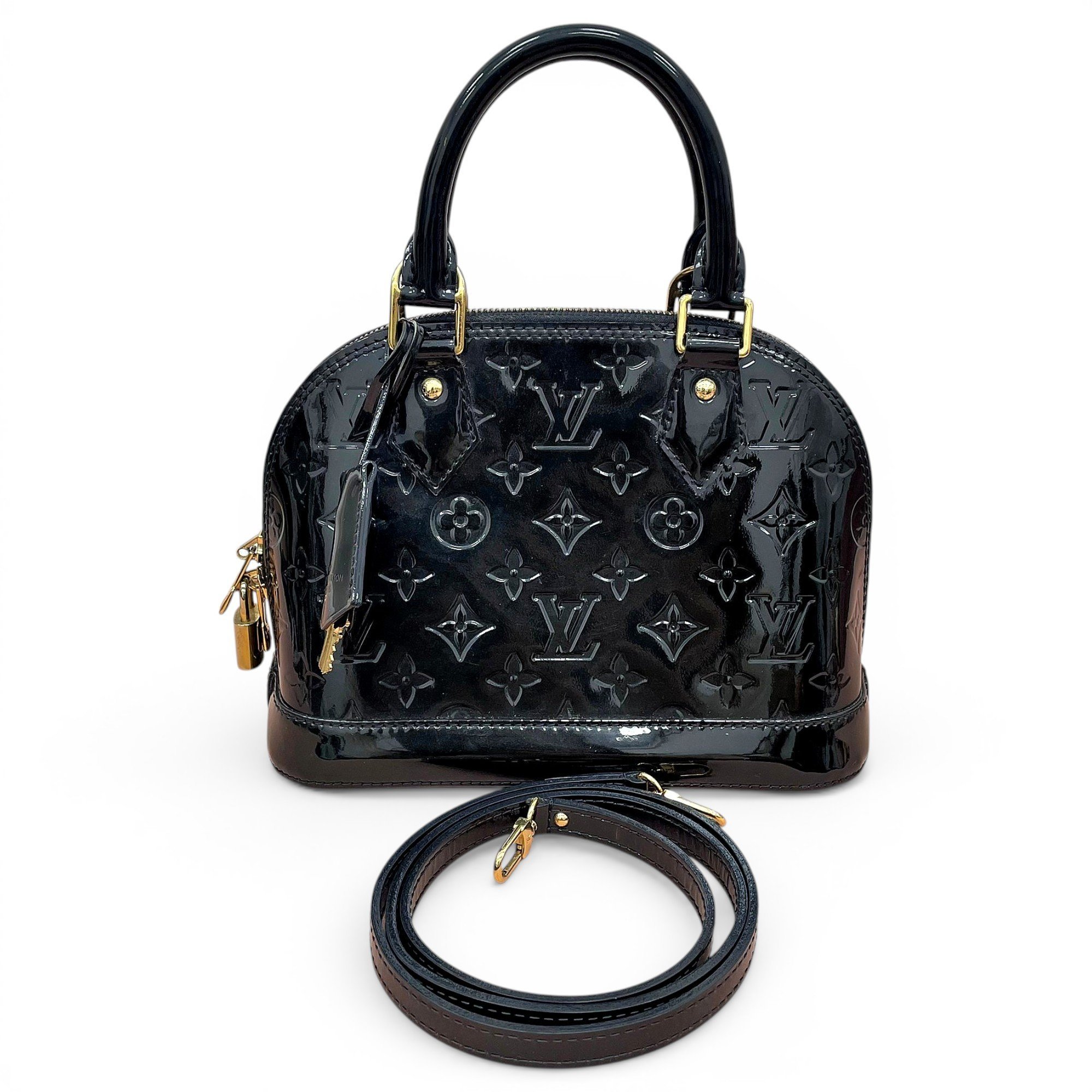 Alma BB patent leather handbag
