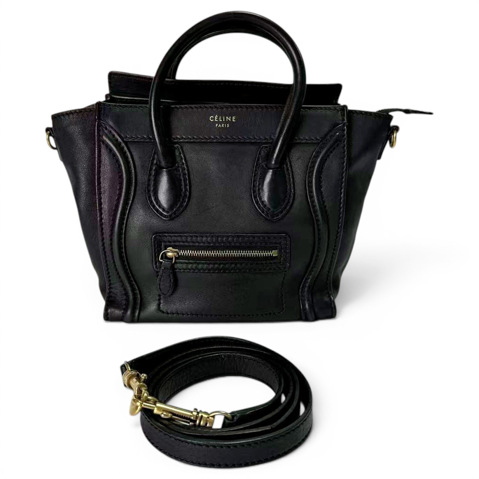 Nano Luggage leather handbag