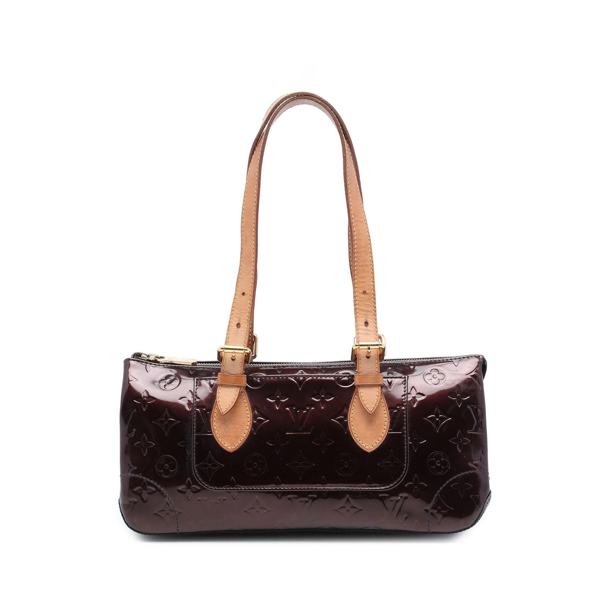 Rosewood leather handbag