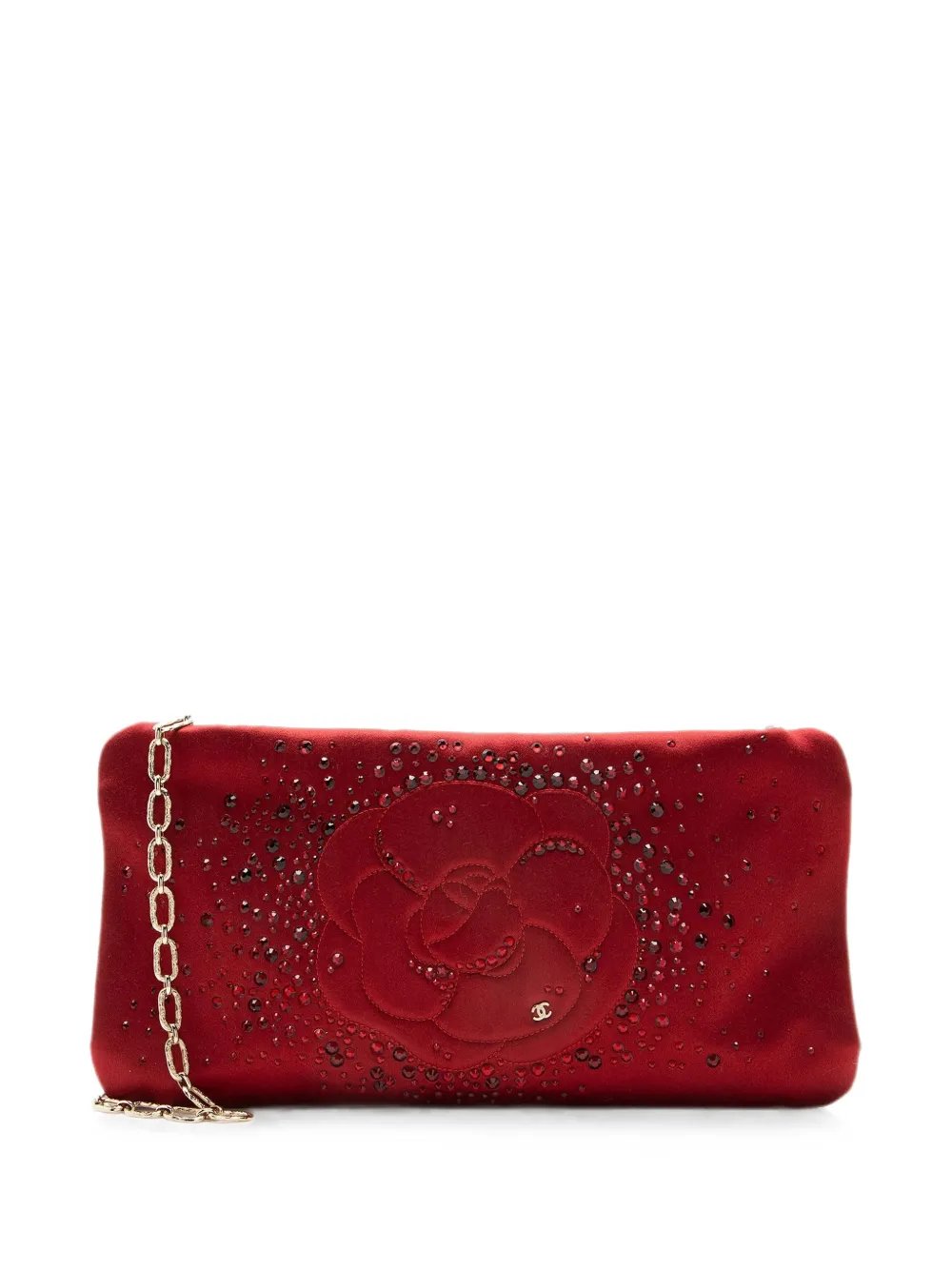 2009-2010 Camellia crystal clutch bag