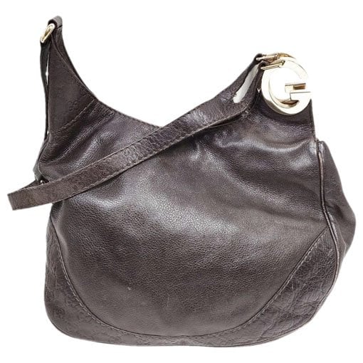 Hobo leather crossbody bag