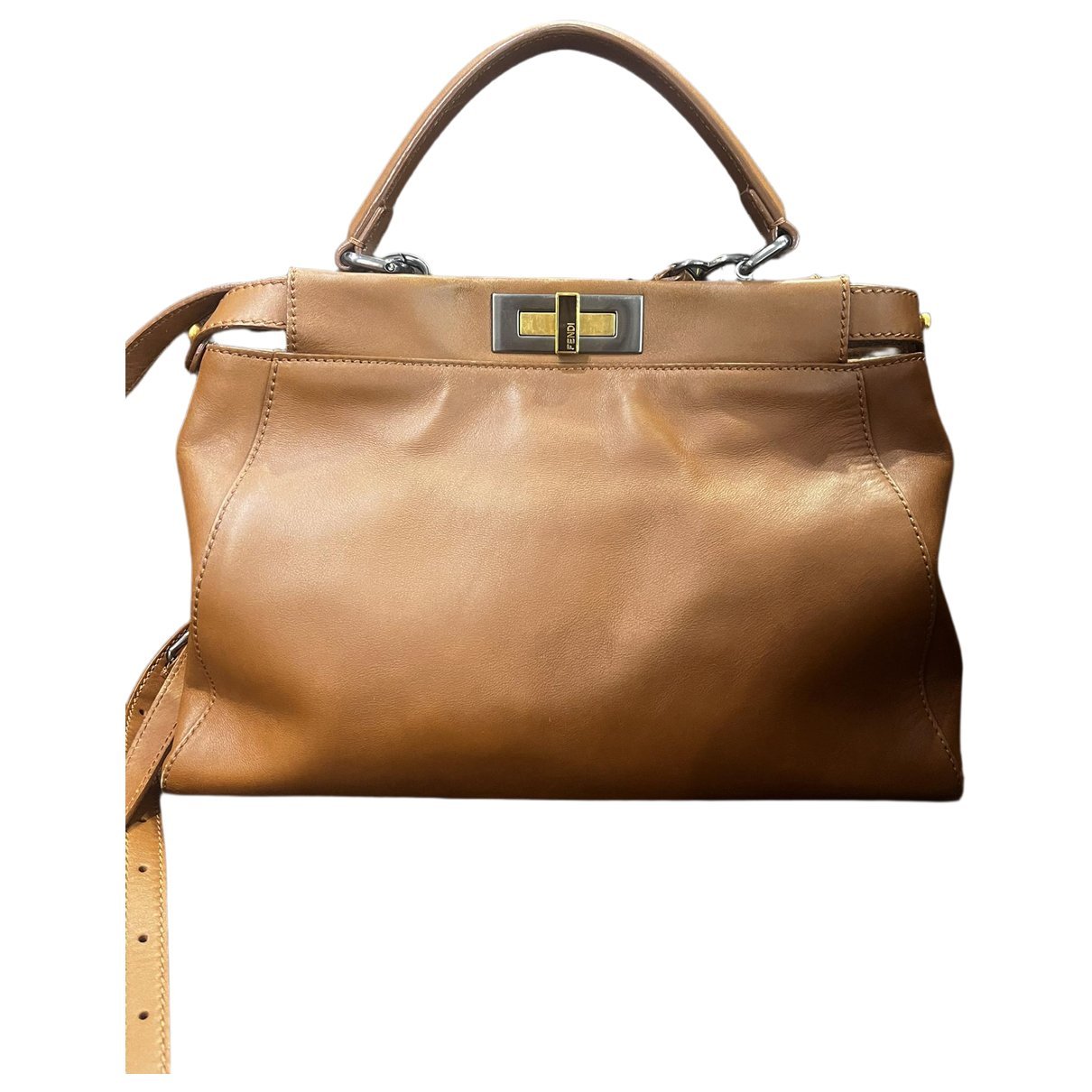 Peekaboo leather crossbody bag