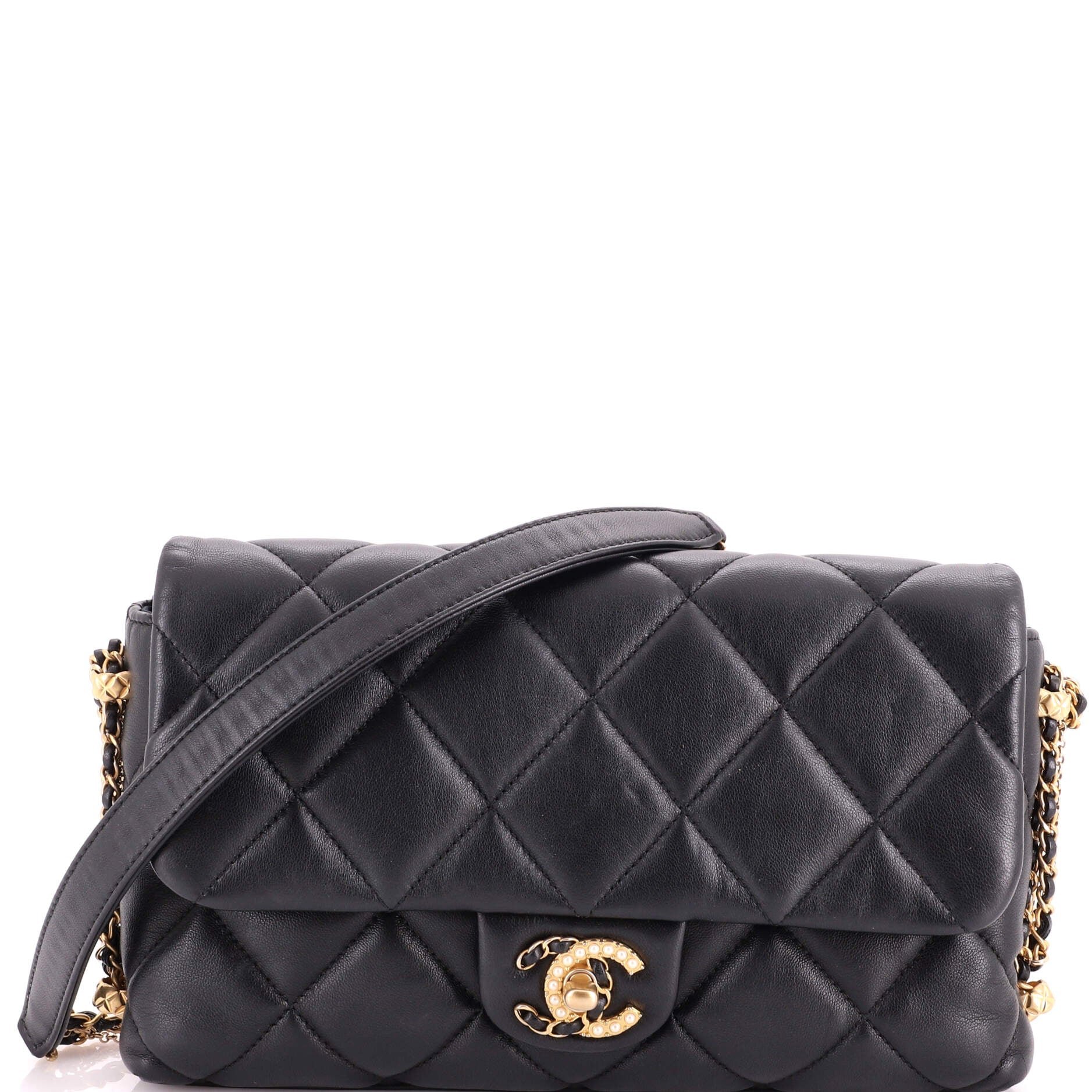 Crush on Chains Flap Bag Quilted Lambskin Medium