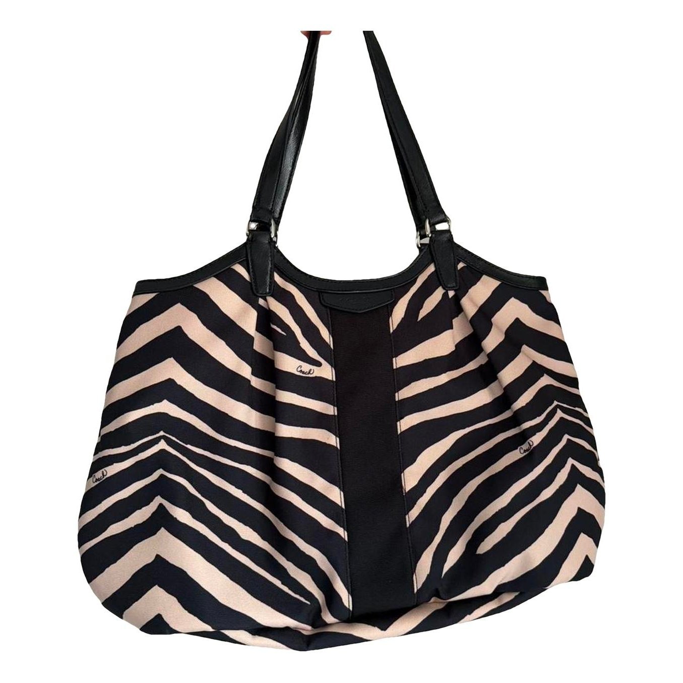 Patent leather handbag