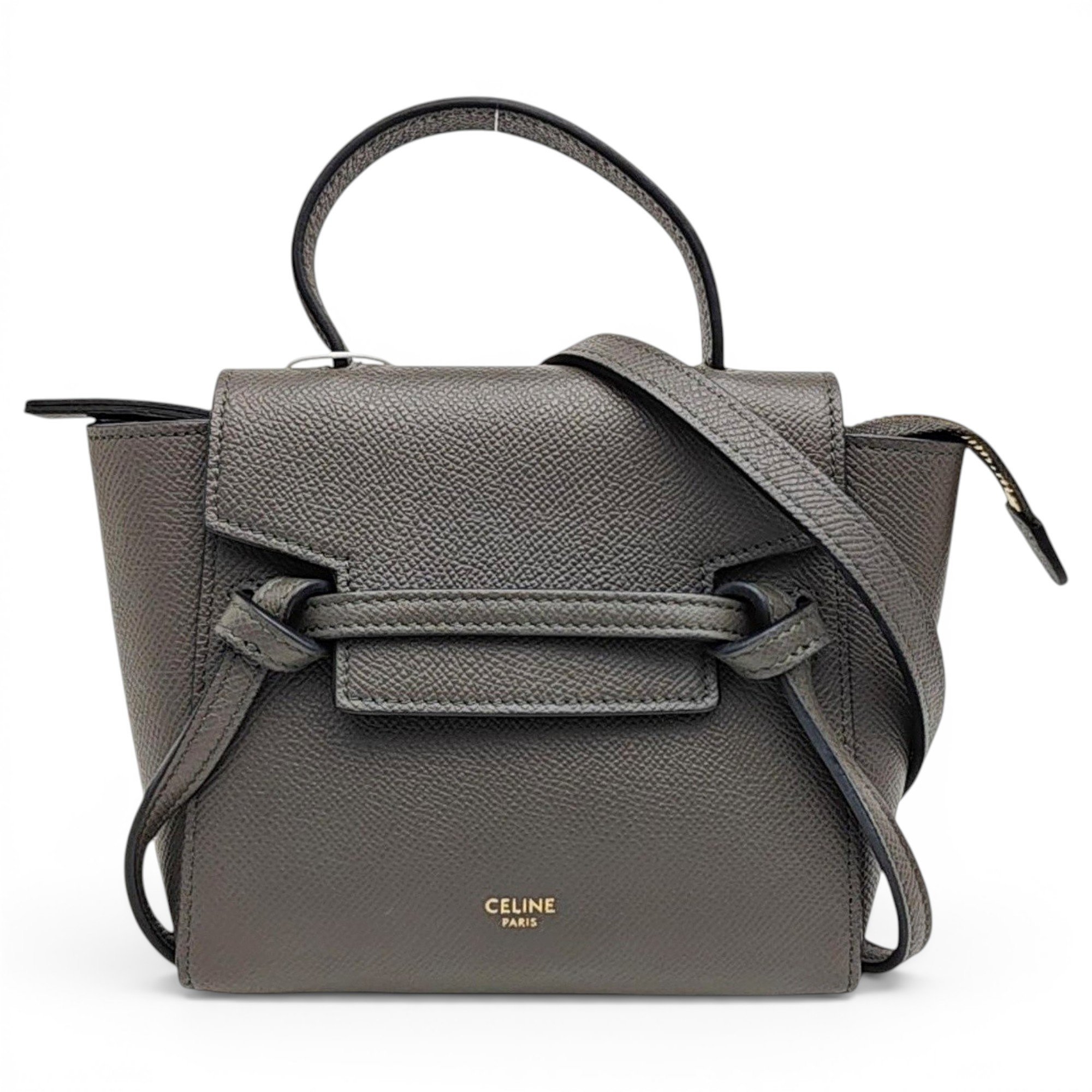 Belt leather handbag